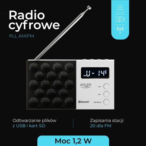 AD 1908 Radio cyfrowe PLL AM/FM - obrazek 14