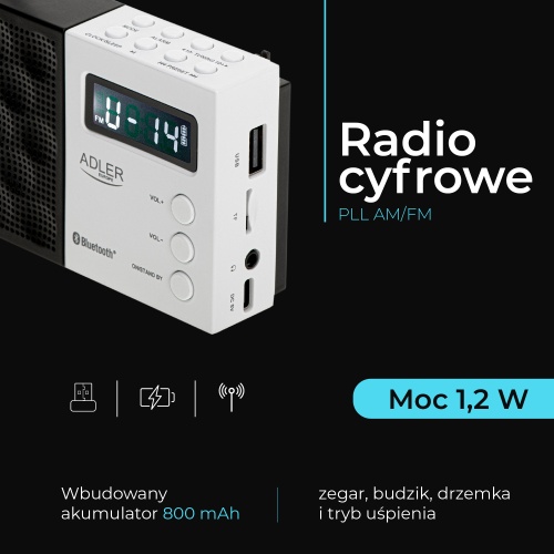 AD 1908 Radio cyfrowe PLL AM/FM - obrazek 15
