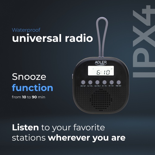 AD 1912 Radio FM wodoodporne - IPX4 - obrazek 11