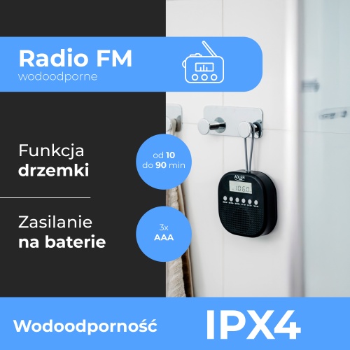 AD 1912 Radio FM wodoodporne - IPX4 - obrazek 14
