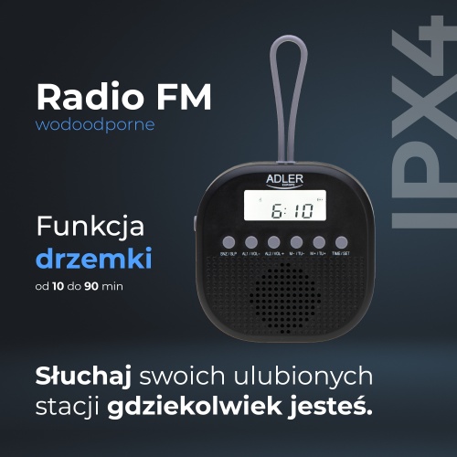 AD 1912 Radio FM wodoodporne - IPX4 - obrazek 9
