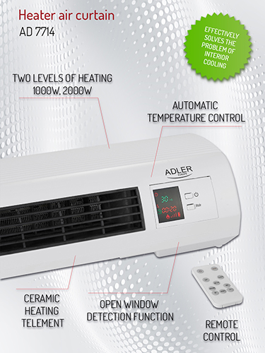 AD 7714 Termowentylator - kurtyna powietrzna - obrazek 8