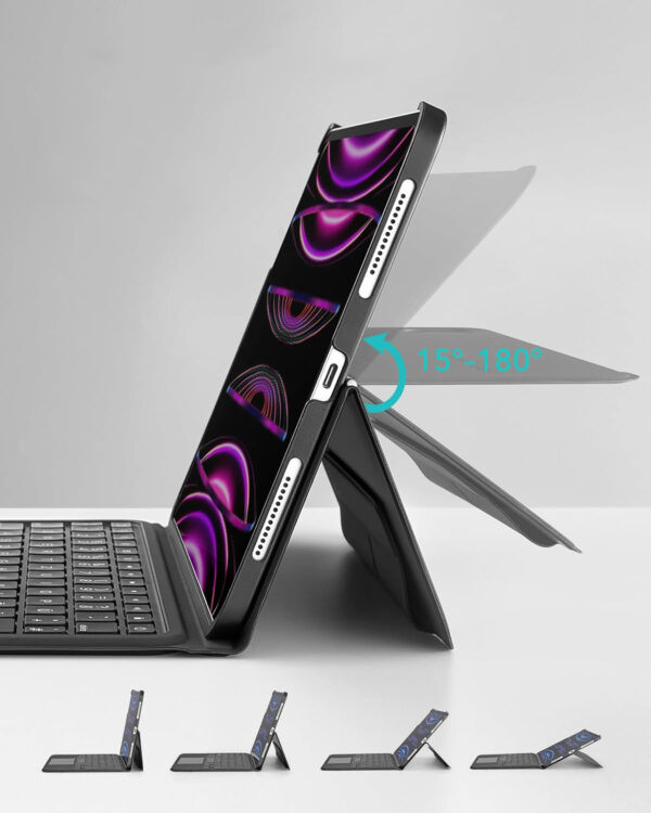 Używany Etui z klawiaturą ESR do iPada Pro 12,9'' QWERTZ magnetycznie czarne - obrazek 4