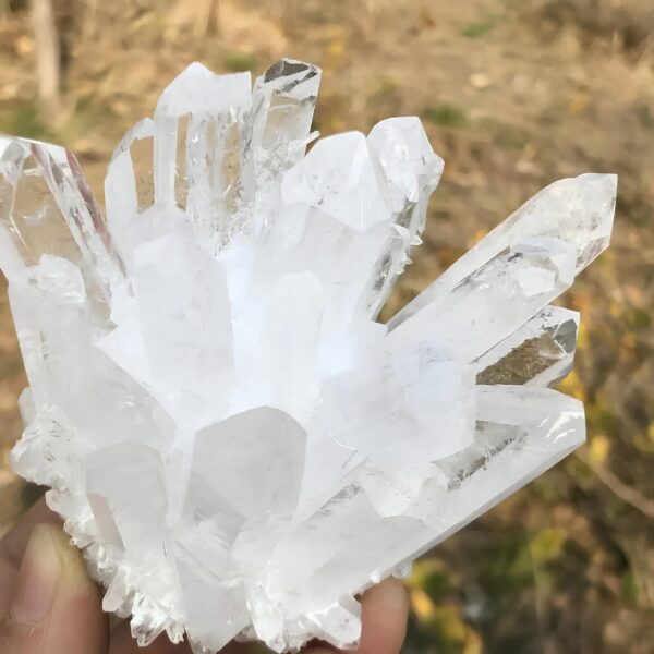 Biały kwarc Mineralny naturalny duży 100g kamień dekoracyjny do medytacji, terapii energią i kolekcjonowania minerałów - obrazek 5