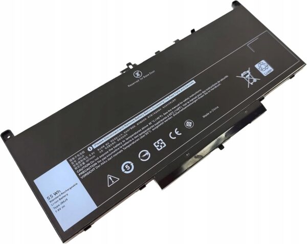 Bateria YASI MFG J60J5 do laptopów Dell, 7,6 V, 55 Wh bateria zapasowa do laptopa