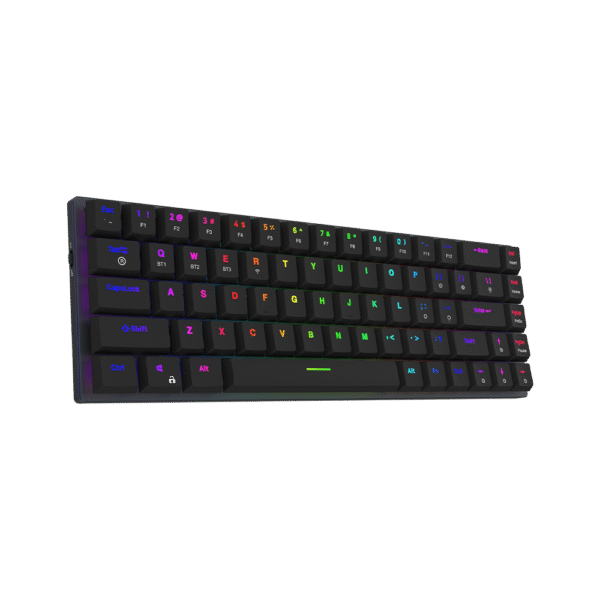 AQIRYS Klawiatura mechaniczna 65%/68 klawiszy Dual Mode: Wirelles&BT+Wired AGENA black