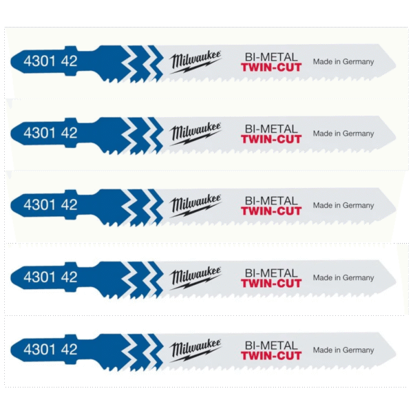 Brzeszczot do wyrzynarki zestaw brzeszczotów do aluminium 5 sztuk MILWAUKEE
