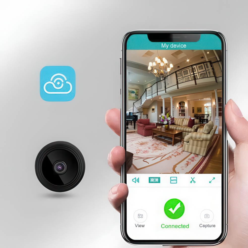 Mini kamera Wi-Fi 1080P Full HD z detektorem ruchu i nocnym trybem - obrazek 4