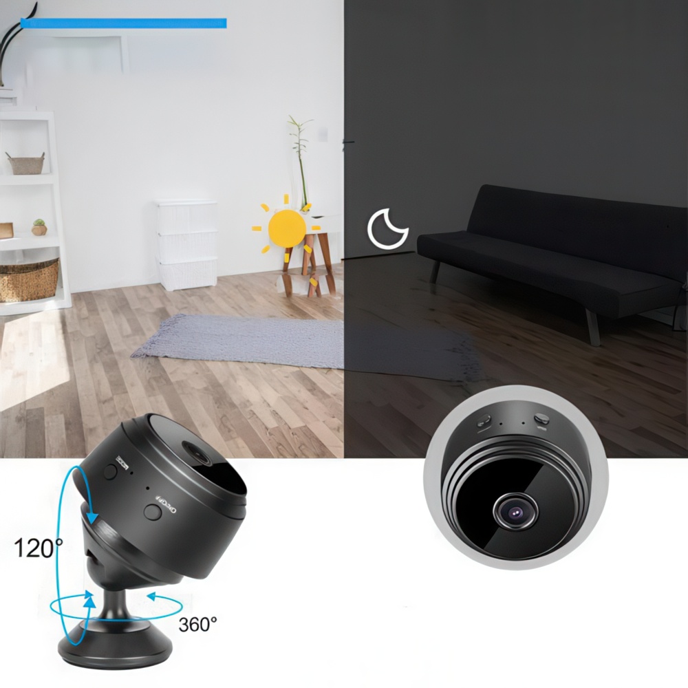 Mini kamera Wi-Fi 1080P Full HD z detektorem ruchu i nocnym trybem - obrazek 6