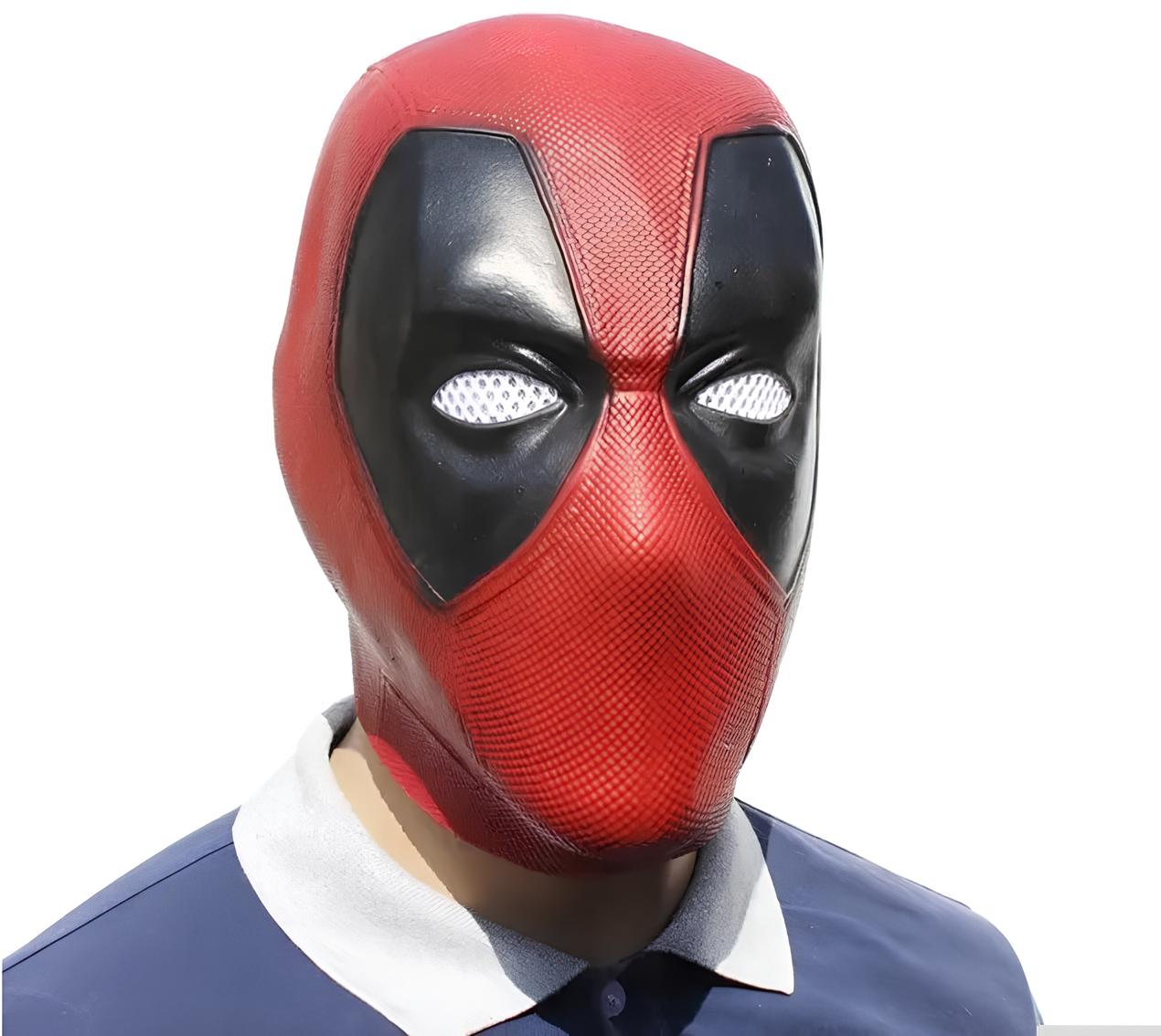 Maska na twarz Deadpool przebieranie cosplay elastyczna maska z materiału do stroju superbohatera Dead pool - obrazek 4
