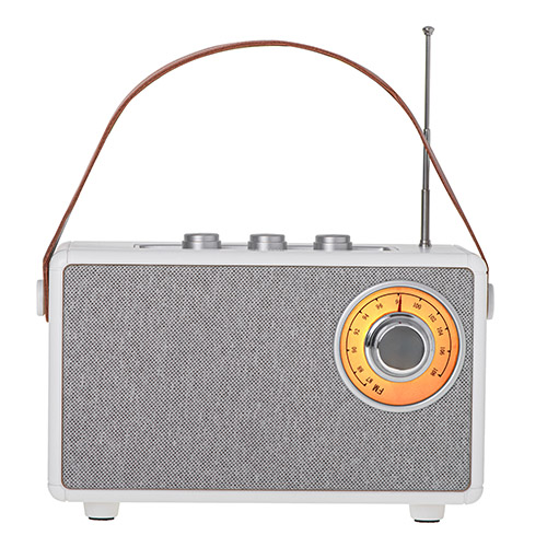CR 1902 White Radio FM z Bluetooth - USB-c