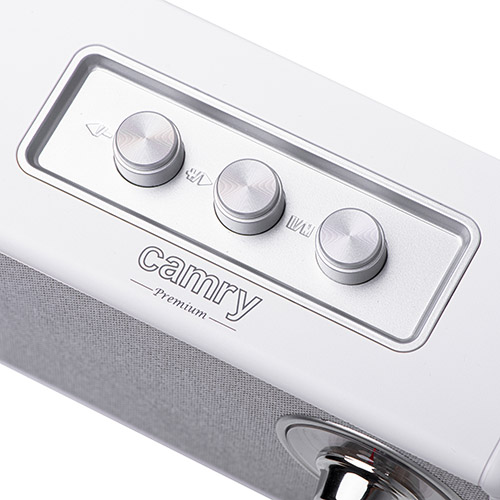 CR 1902 White Radio FM z Bluetooth - USB-c - obrazek 3
