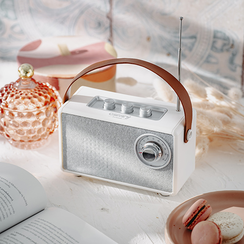 CR 1902 White Radio FM z Bluetooth - USB-c - obrazek 9
