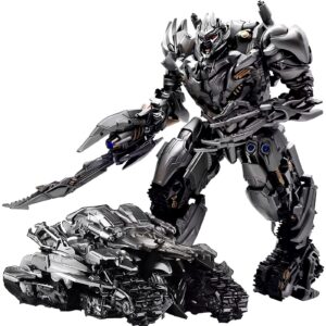 Figurka robota czołg 35 cm futurystyczna figurka z ruchomymi elementami dla kolekcjonerów i dzieci