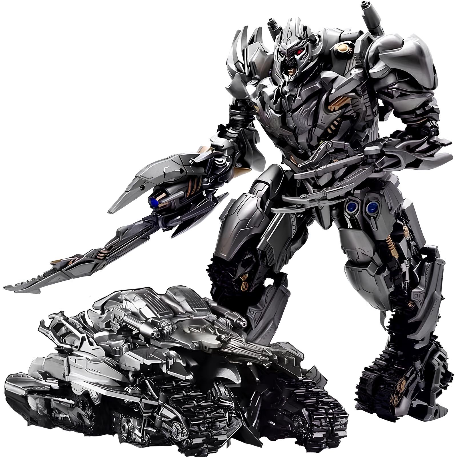 Figurka robota czołg 35 cm futurystyczna figurka z ruchomymi elementami dla kolekcjonerów i dzieci