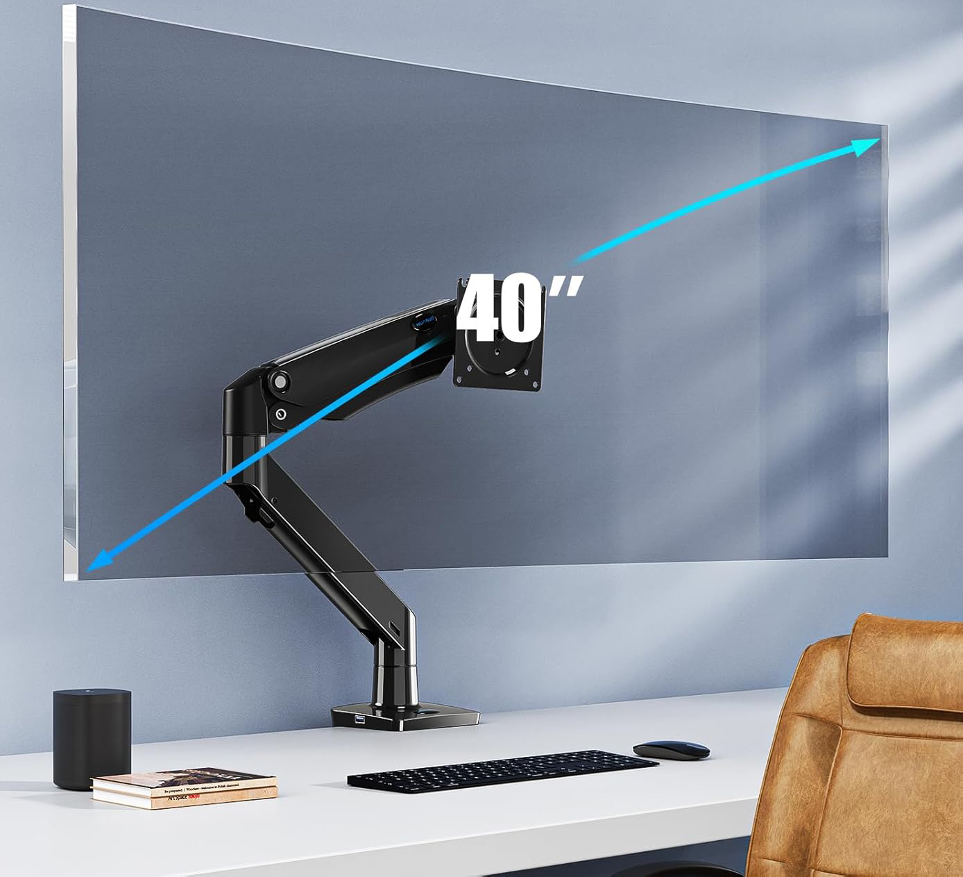 POWYSTAWOWY Uchwyt do dwóch monitorów HUANUO HNDS12 15-35" do 12 kg - obrazek 5