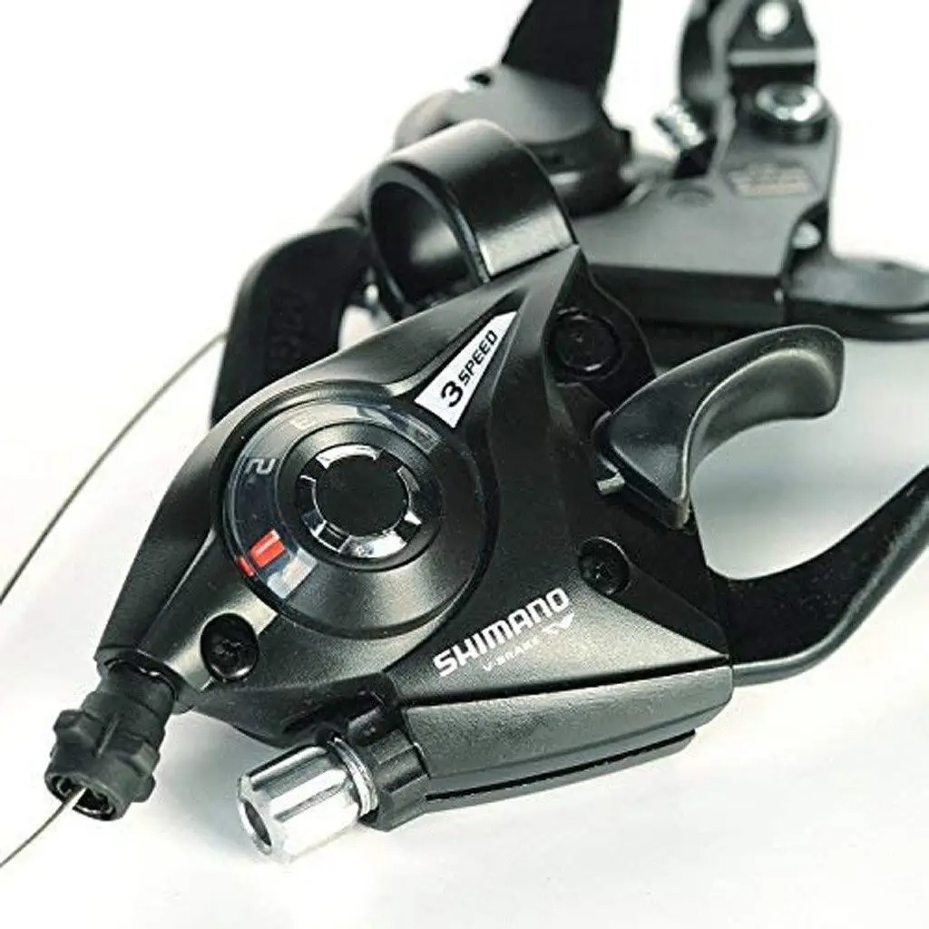 Komplet KLAMKOMANETKI Shimano ST-EF51-7 Altus 3x7 dźwignie zmiany biegów do roweru - obrazek 3