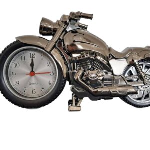 Motocykl z zegarkami prezent dla motocyklisty stylowa dekoracja biurkowa w kształcie motocykla z zegarkiem idealny prezent