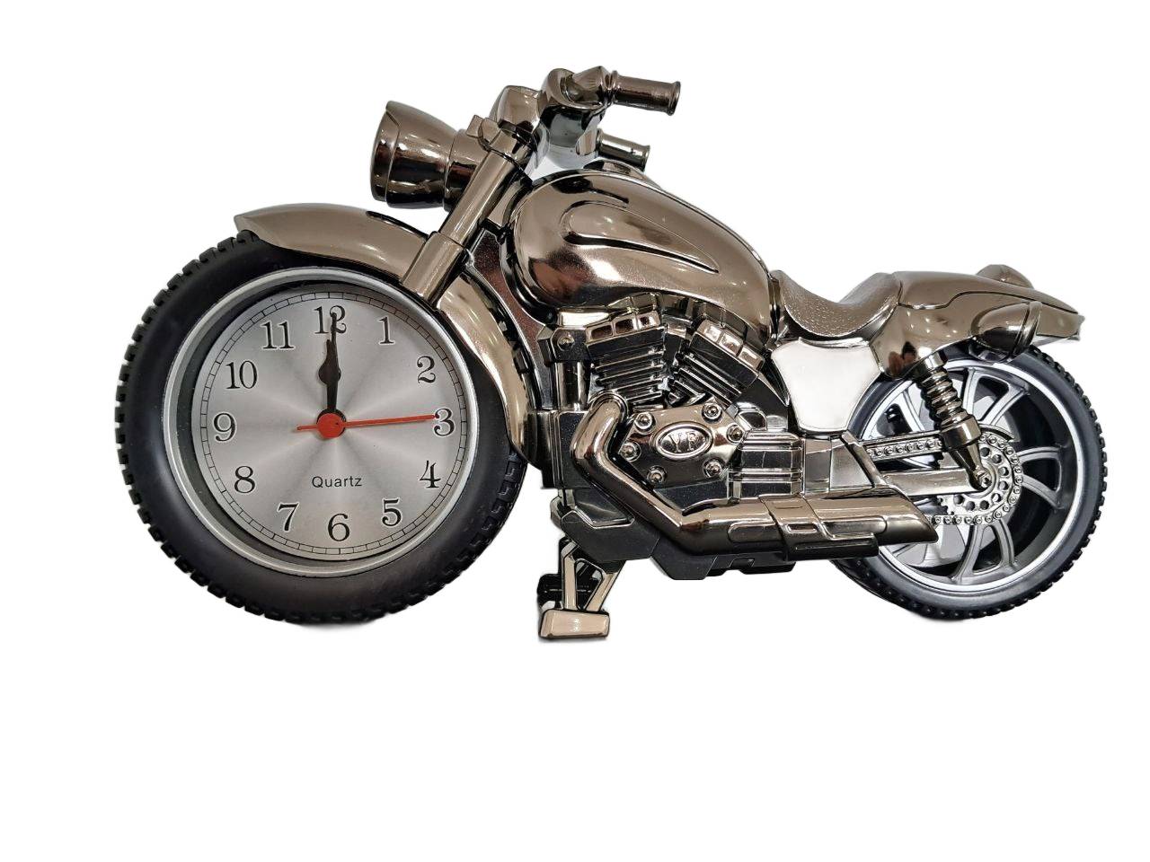 Motocykl z zegarkami prezent dla motocyklisty stylowa dekoracja biurkowa w kształcie motocykla z zegarkiem idealny prezent