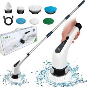 USZKODZONY/UŻYWANE Elektryczna szczotka obrotowa FARI Spin Scrubber 7 głowic + przedłużka