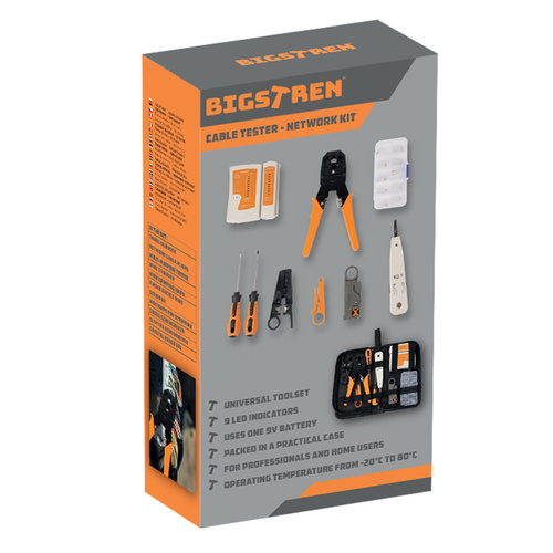 Tester kabli - zestaw sieciowy Bigstren 25835 - obrazek 3