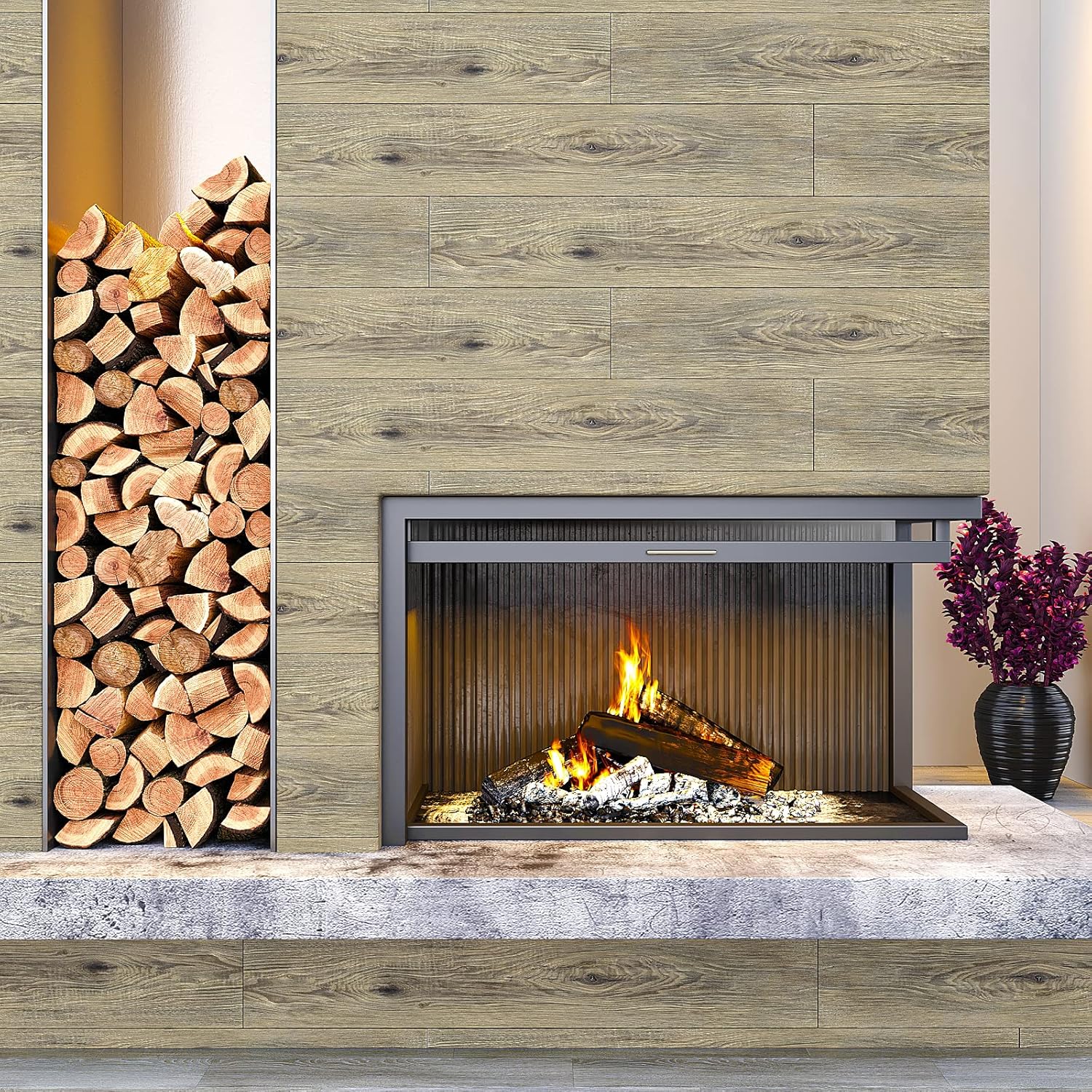 Panele winylowe samoprzylepne 90×15cm VEELIKE efekt drewna 36 szt. - obrazek 6