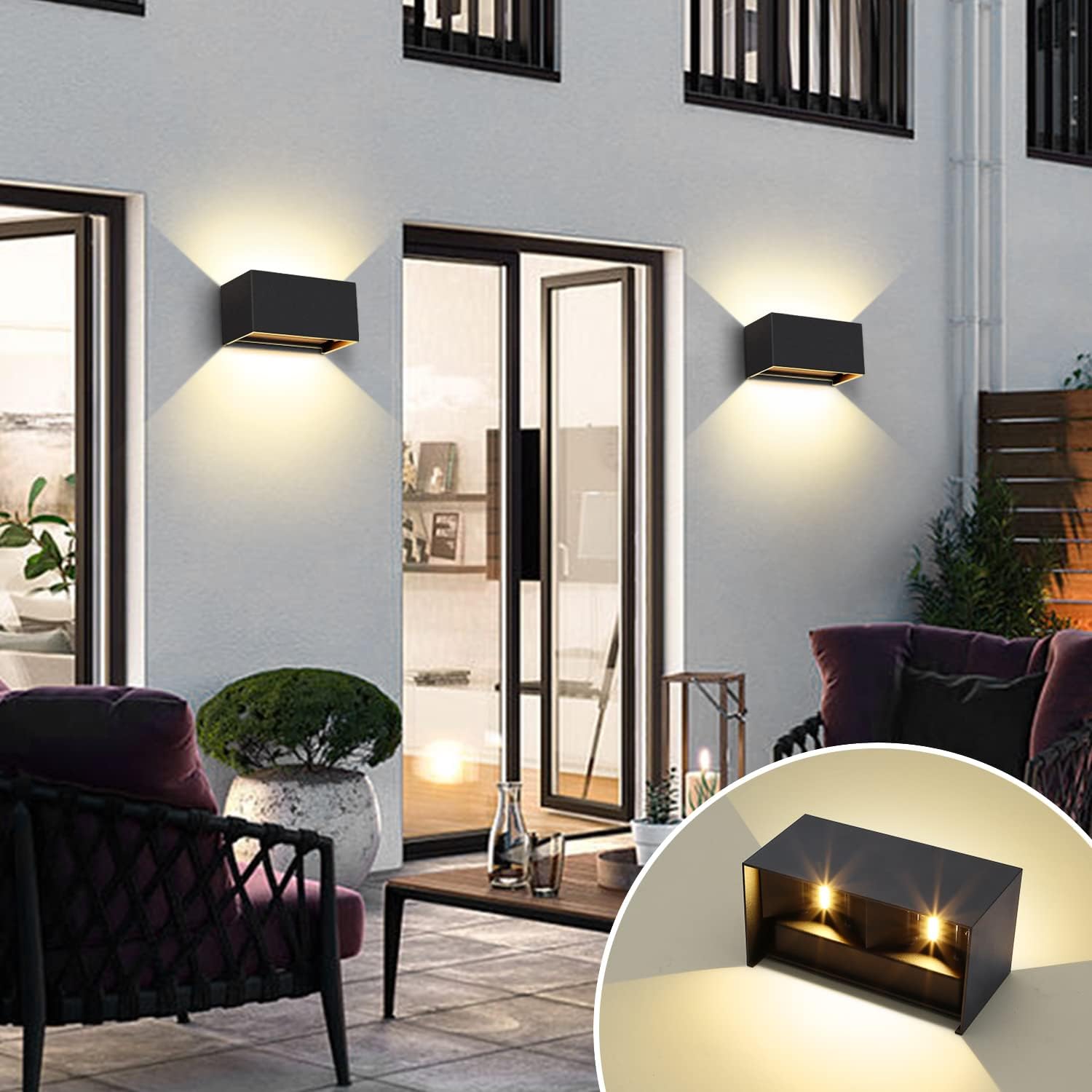 UŻYWANA Lampa Kingwen 4 x LED 20W, regulowany kąt, ciepła biała 3000K, IP65 - obrazek 2