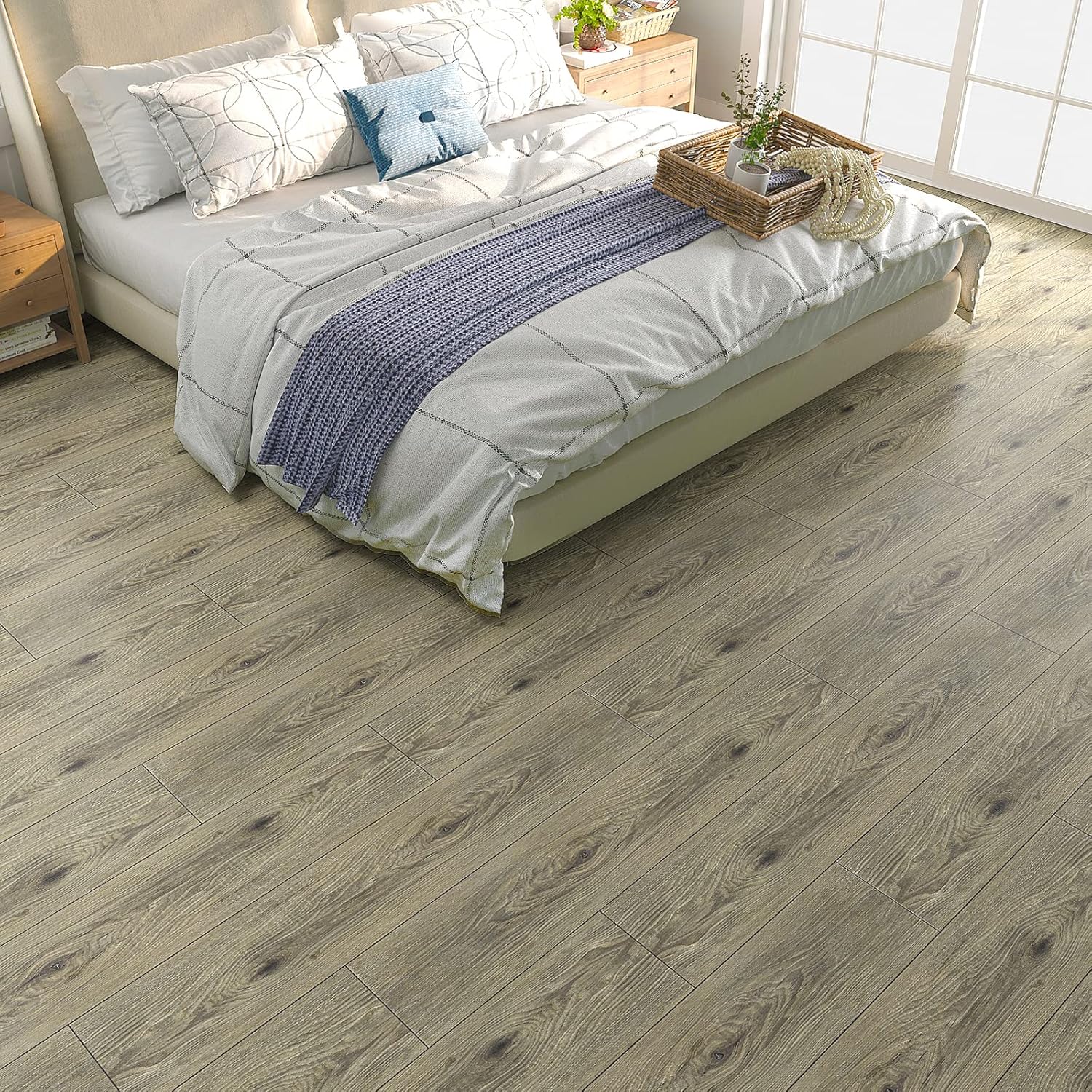 Panele winylowe samoprzylepne 90×15cm VEELIKE efekt drewna 36 szt. - obrazek 9