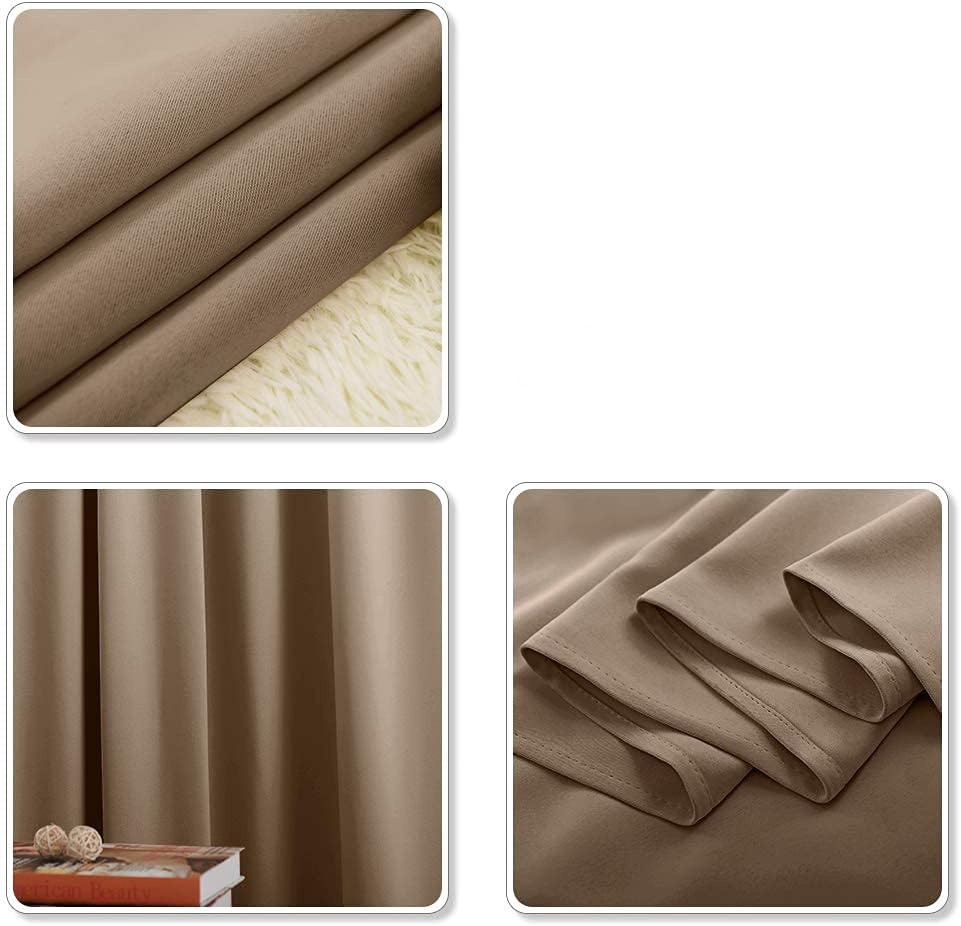 Zasłony zaciemniające na przelotkach PONY DANCE termo mocha 140x245cm 2 szt. - obrazek 2