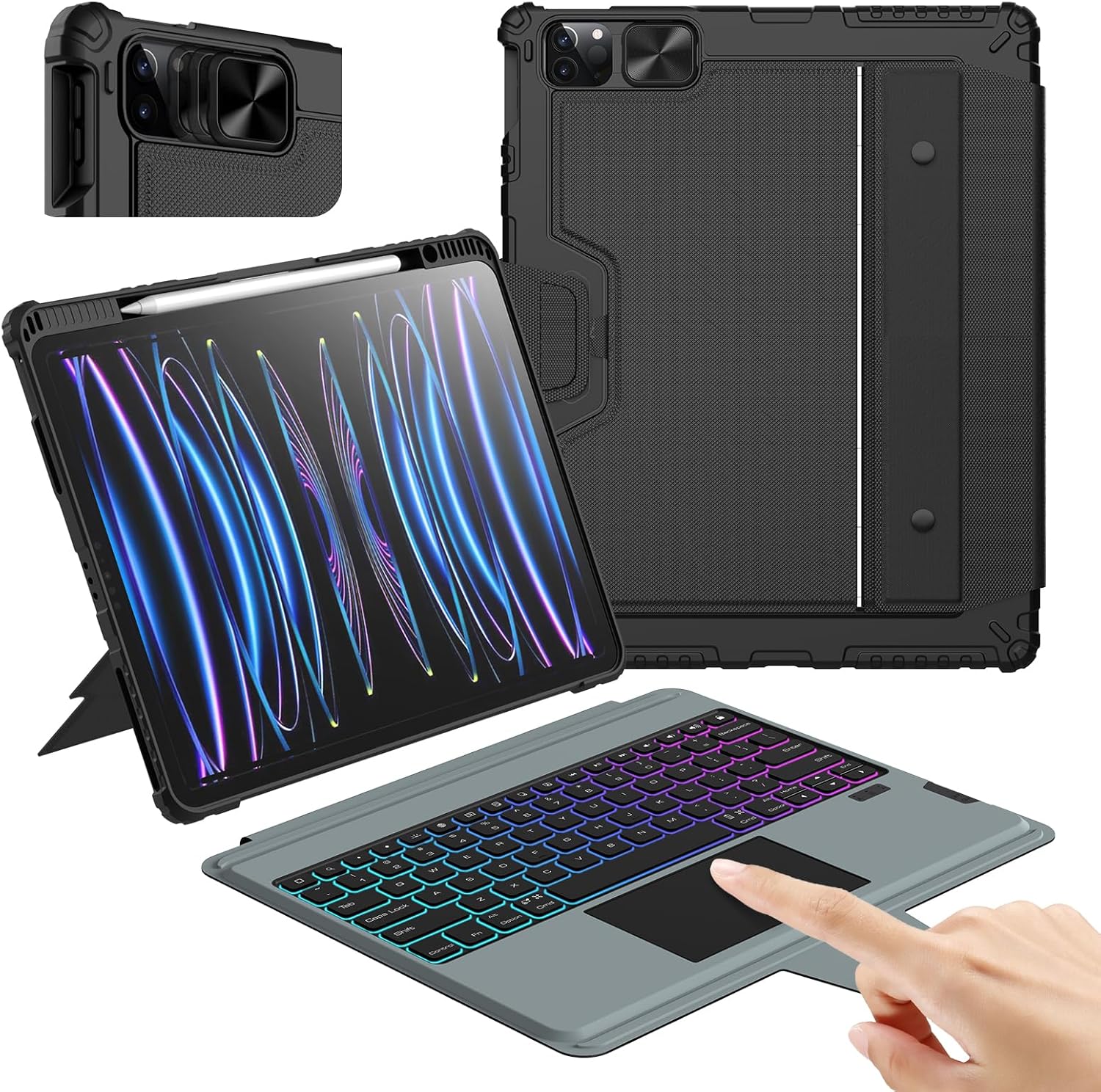 Etui z klawiaturą Nillkin do iPad Pro 12.9, 7 kolorów, 500 mAh