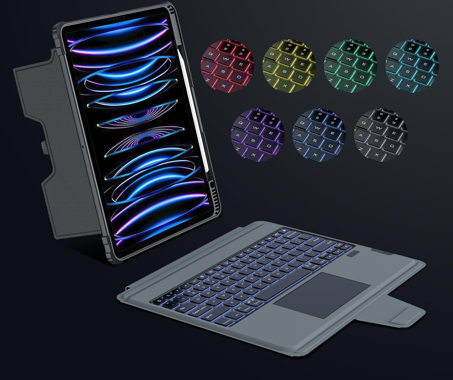 Etui z klawiaturą Nillkin do iPad Pro 12.9, 7 kolorów, 500 mAh - obrazek 4