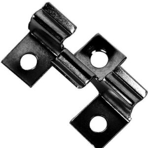 Klipsy tarasowe montażowe TWSOUL WPC 6.5 mm czarne ze stali nierdzewnej, 100 szt