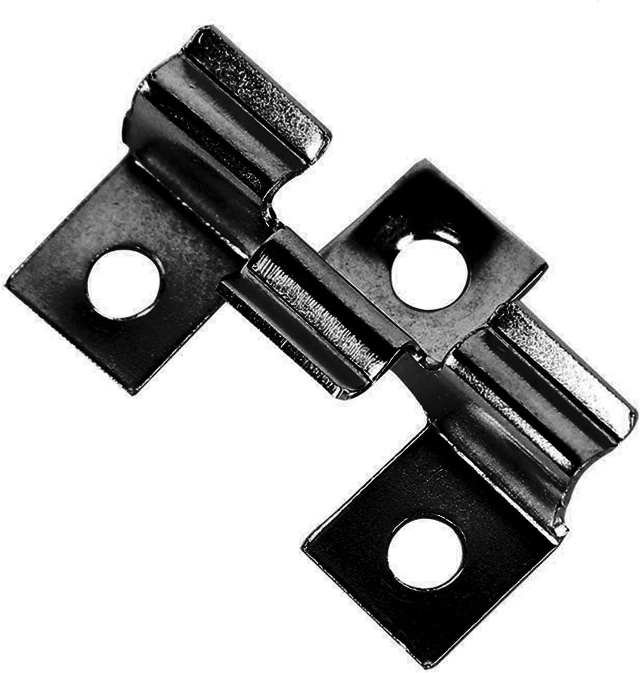Klipsy tarasowe montażowe TWSOUL WPC 6.5 mm czarne ze stali nierdzewnej, 100 szt