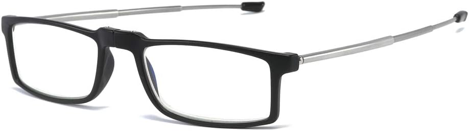 Składane okulary do czytania KoKoBin z filtrem światła niebieskiego czarne +1,5 etui podróżne - obrazek 2