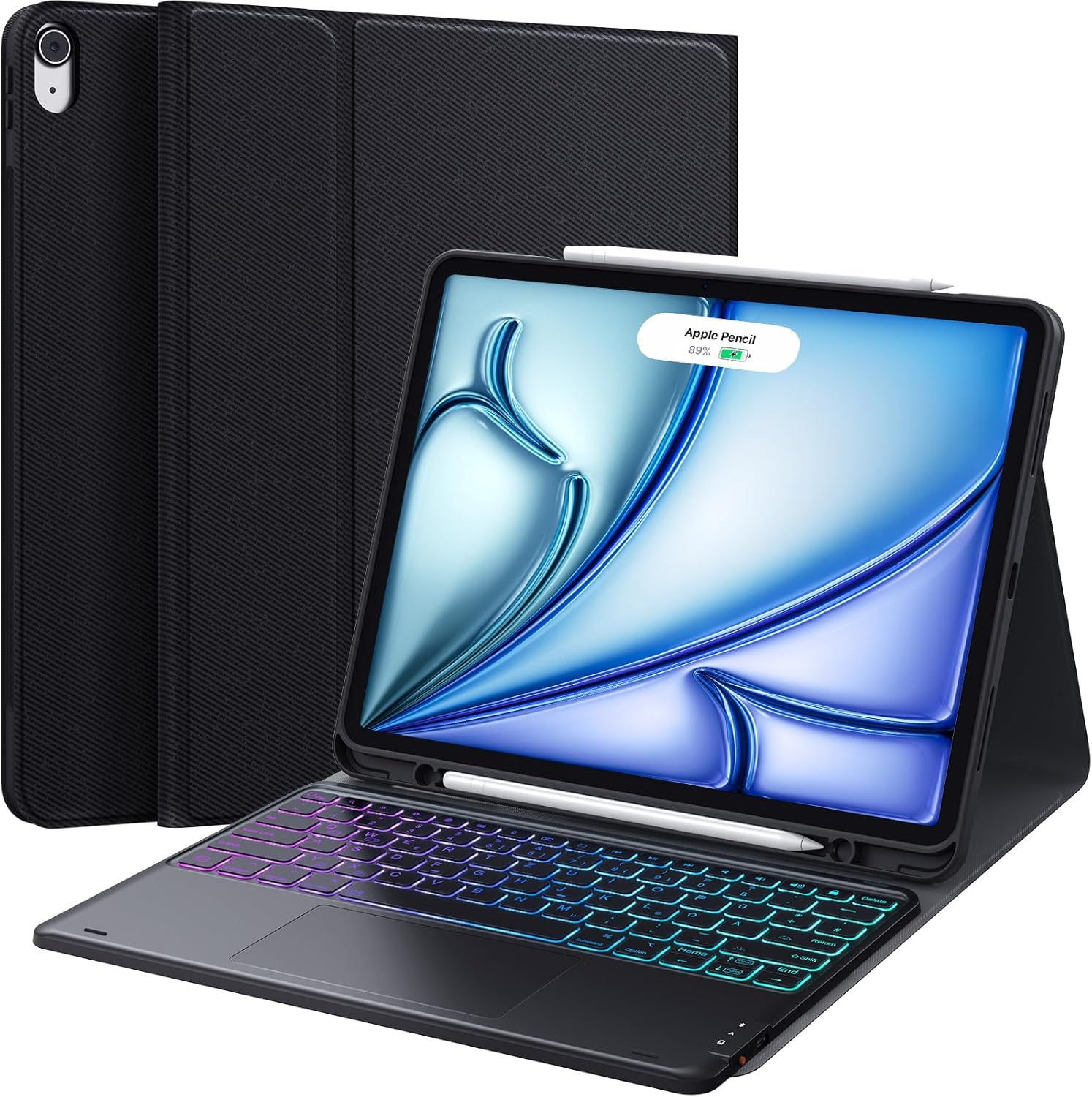 Etui z klawiaturą iPad Air 13" (M2/M3) CHESONA X9 QWERTZ DE podświetlana