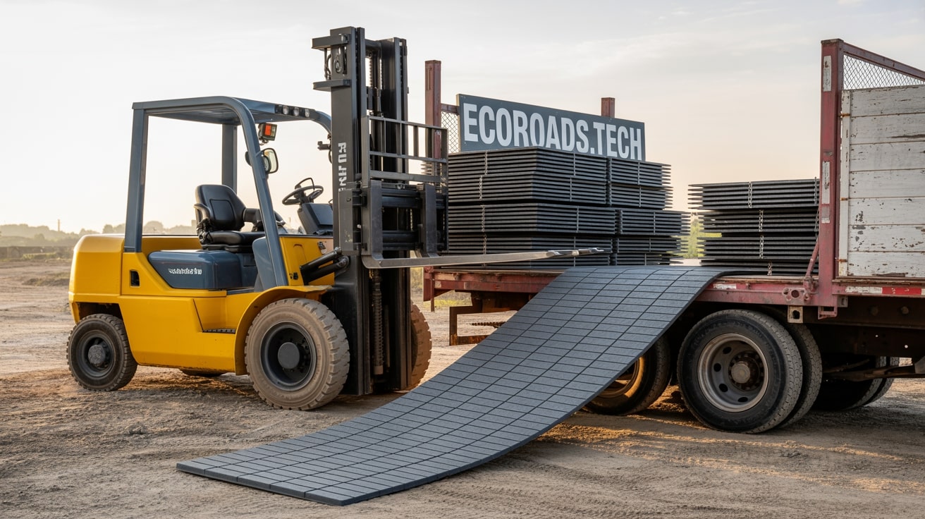 Płyta drogowa 2 m × 1 m × 15 mm z tworzywa LDPE z recyklingu - obrazek 7